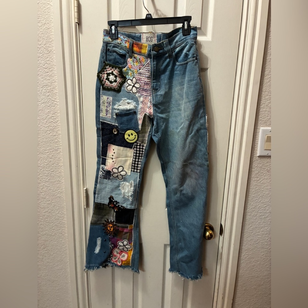 Bdg Multicolor Patchwork Straight Jeans - image 1